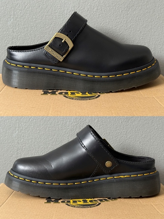 DR. Martens Laketen Atlas Slingback Platform Mules $150 Black Worn Once 31525001 - Picture 7 of 15